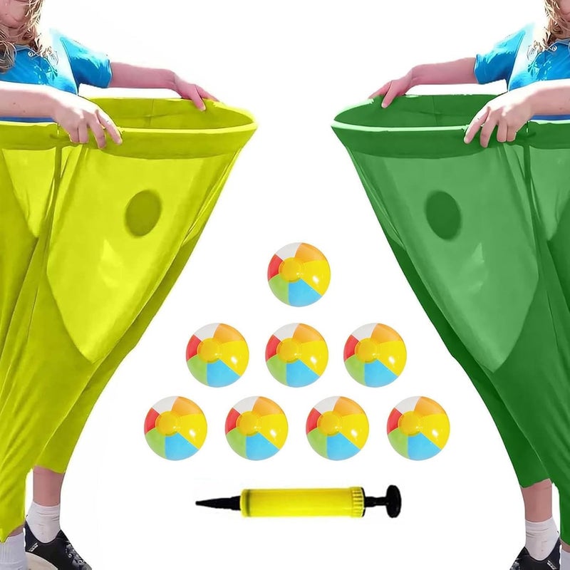 IJEUH Granny Pants Yard Game, Granny Pants Outdoor Party Game Granny Pants Outdoor Game with Bouncy Balls and Pump Fun Family Reunion & Adult Yard Games for Groups - Image 1