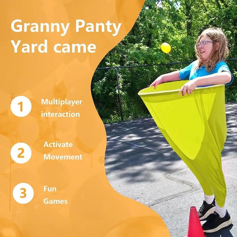 IJEUH Granny Pants Yard Game, Granny Pants Outdoor Party Game Granny Pants Outdoor Game with Bouncy Balls and Pump Fun Family Reunion & Adult Yard Games for Groups - Image 3