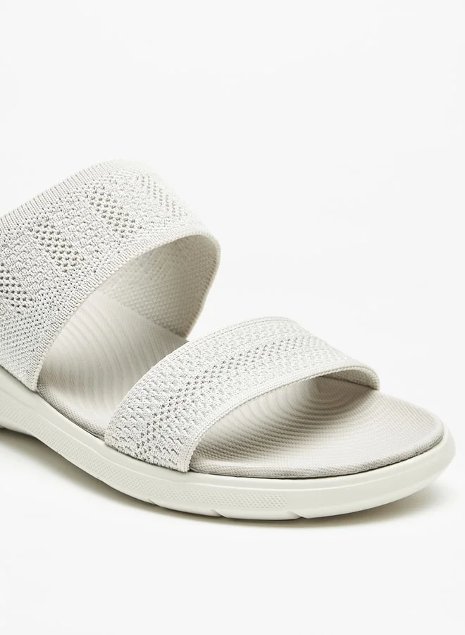 Flora Bella By Shoexpress Women's Textured Slip-On Sandals Ramadan Collection