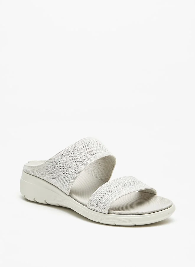 Flora Bella By Shoexpress Women's Textured Slip-On Sandals Ramadan Collection