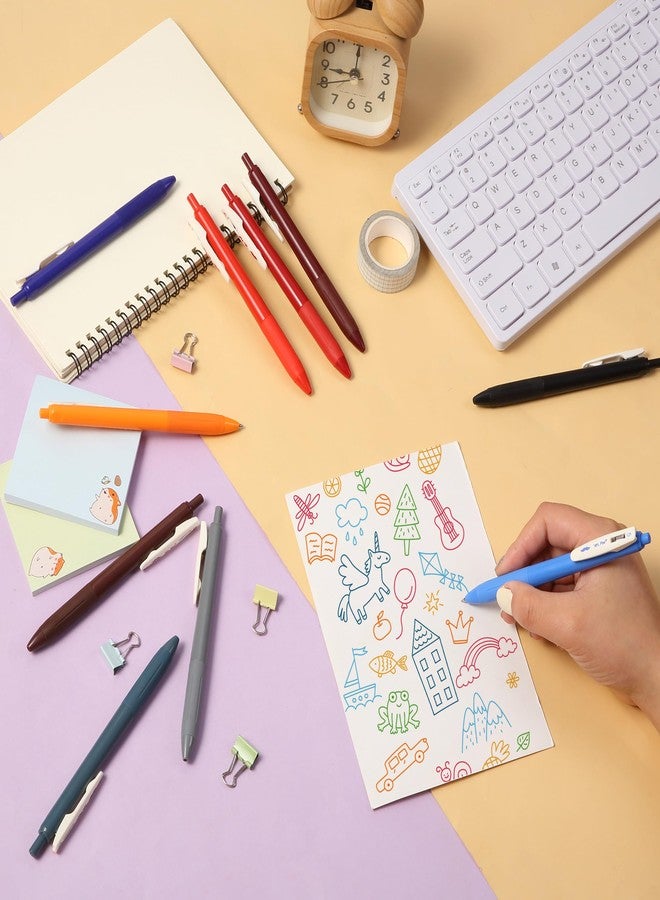 Mr. Pen- Retractable Gel Pens, 12 Pack, Fast Dry, Gel Pens Fine Point 0.7mm, Retractable Pens, Cute Pens, Gel Ink Pens, Aesthetic Pens for Journaling, Fine Tip Pens - Image 5