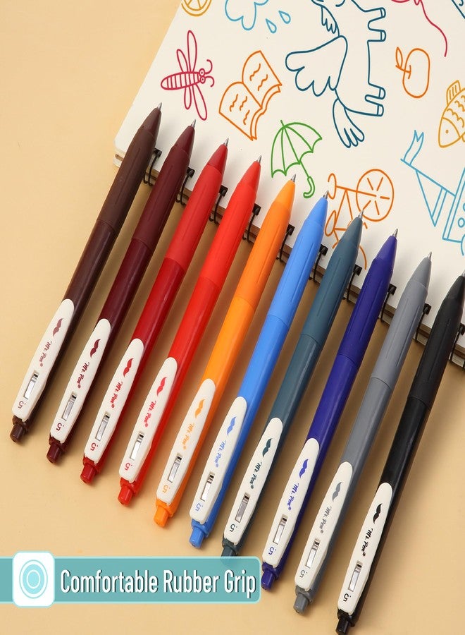 Mr. Pen- Retractable Gel Pens, 12 Pack, Fast Dry, Gel Pens Fine Point 0.7mm, Retractable Pens, Cute Pens, Gel Ink Pens, Aesthetic Pens for Journaling, Fine Tip Pens - Image 4