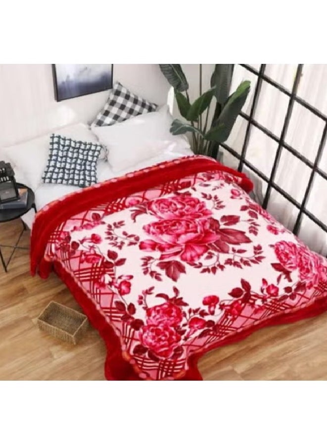 Rahalife Blanket 160x220cm 2.17kg Bed Blanket for All Season, Ultrasoft & Cozy Double Ply Blanket Winter blanket-Assorted  - Image 2