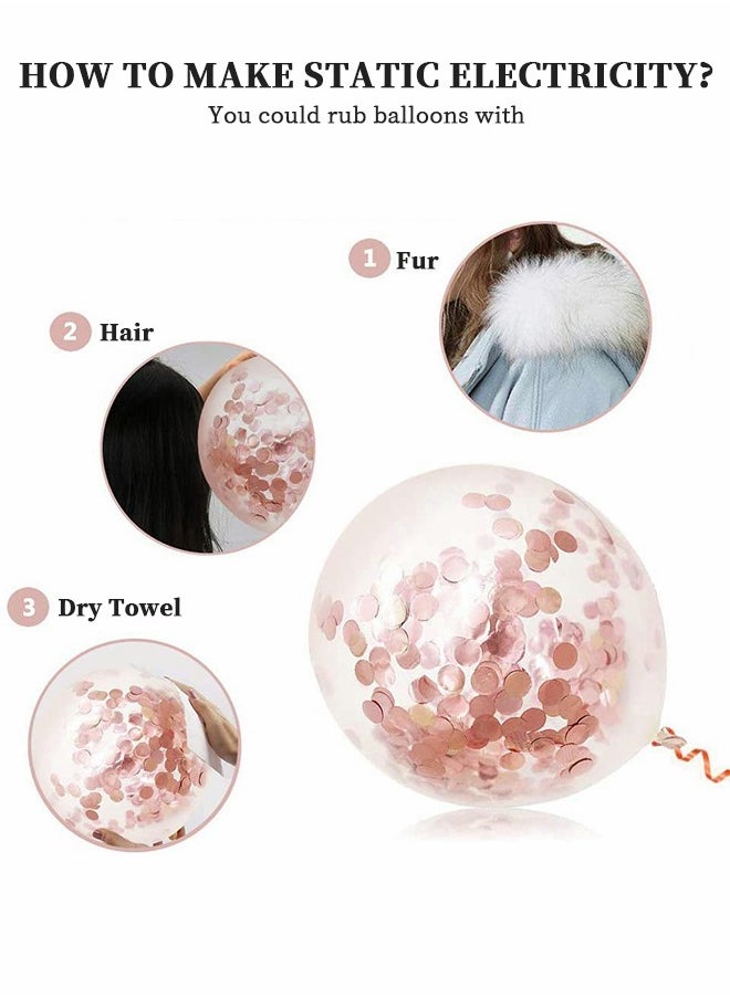 GROIC Engagement Decoration Balloons, BRIDE TO BE Balloons Wedding Proposal Decorations, Bachelor Party Decorations, Rose Gold Balloons Clear Balloons Set  - Image 3