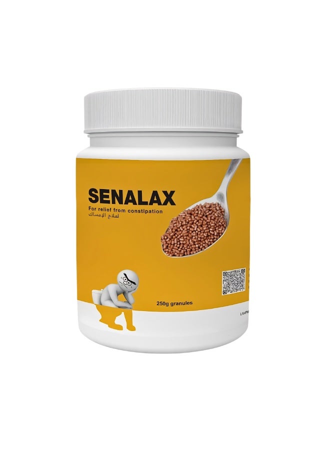 SENALAX Psyllium husk Supplement 250g - CONSTIPATION RELIEF FOR ADULTS - Ispaghula + Senna Gluten Free Digestive Support with PSYLLIUM - SAPGHOL HUSK & Colon Cleanse Formula - Fibre Supplement - Image 1