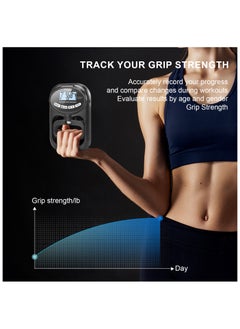 DEWINNER Digital Hand Dynamometer Grip Strength Trainer Electronic Hand Grip Strength Tester Grip Strengthener Hand Exerciser Meter Hand Grip Training Gauge 265 Lbs / 120 Kgs for Sport Home School Use  - Image 2