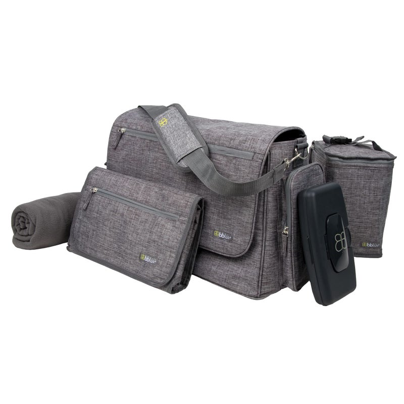 bblÃ¼v - Ãœltra - Large Capacity Diaper Bag, Multi-Function, Mommy Travel bag, Changing Pad included - Diaper Bag with Changing Station â€“ Free hand on the stroller, Tote or Crossbody Holding - Image 1