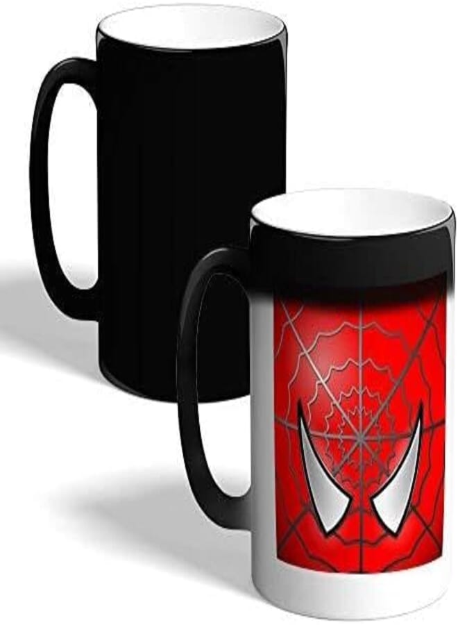 spiderman Printed Magic Coffee Mug, Black