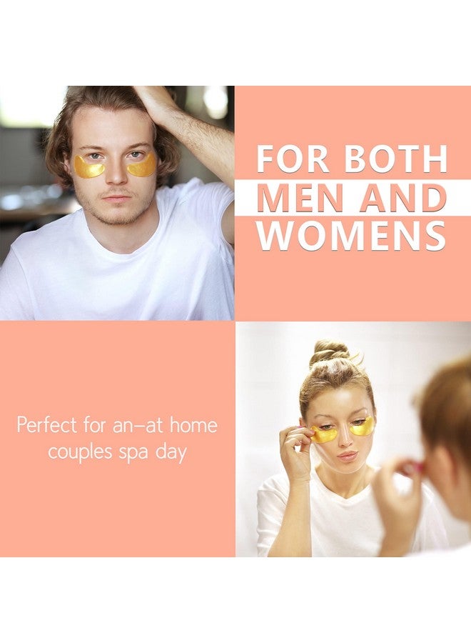 pureSOL Pure Sol Hydrogel Gold Under Eye Mask Hyaluronic Acid Retinol Antiaging Moisturizing And Hydrating 12 Pairs | Eye Patches For Puffy Eyes Dark Circles Gifts For Women. Gifts For Mom - Image 3