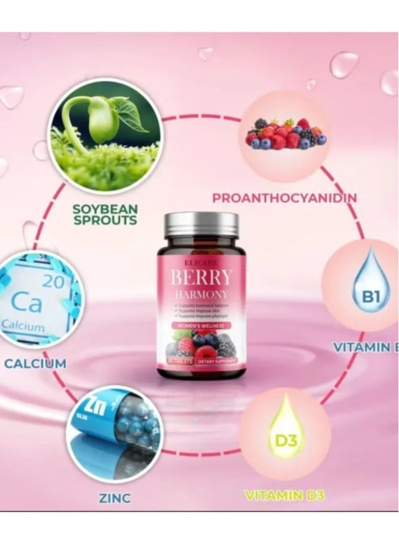 BERRY Women Wellness Balance Female Hormones 60 Tablets  - Image 4