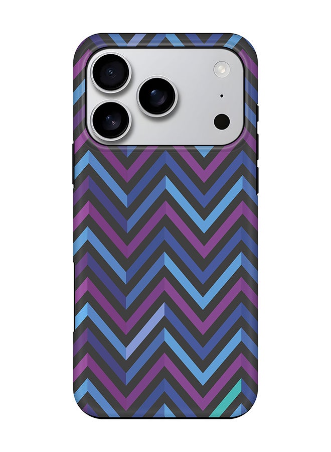 Stylizedd Tough Pro Magnetic Case for iPhone 17 Pro, Dual Layer hybrid PC + TPU Mobile Cover Matte - Deep Chevron