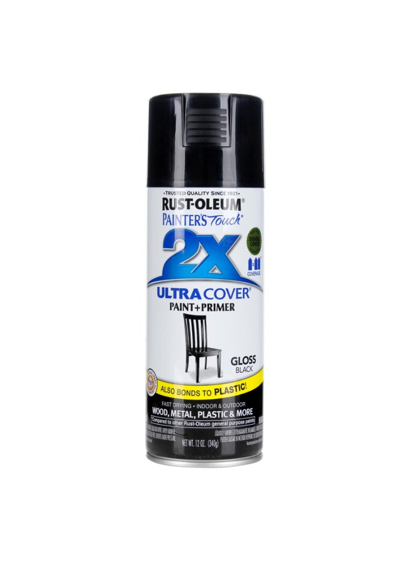 RUST-OLEUM Rustoleum Painter's Touch Spray Paint (400 ml, Gloss Black) 