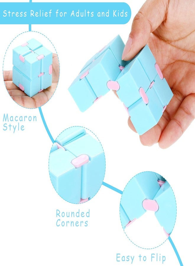 Junkin 24 Pcs Bulk Fidget Pad Controller and Cube Toys Party Favors Mini Blocks Game Controller for Anxiety Stress Relief Birthday Return Gifts Stocking Stuffers for Boy and Girl - Image 3