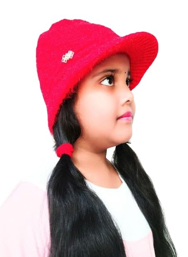 BriKSHi Soft Warm Winter Hat Cap for Girls/Woman (Pack of 1) (Red) - Image 1