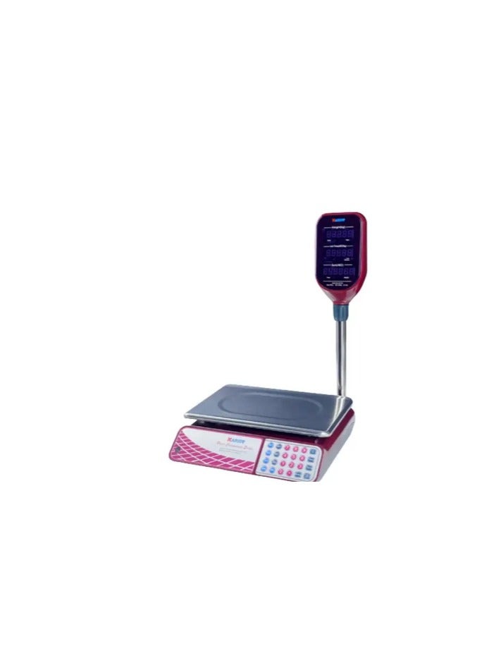 CAMRY Digital Commercial Price Scale 30kg Silver/Red/Black 35.5x23.5cm - Image 1