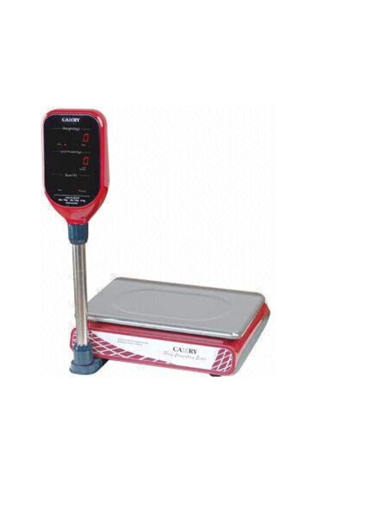 CAMRY Digital Commercial Price Scale 30kg Silver/Red/Black 35.5x23.5cm - Image 3