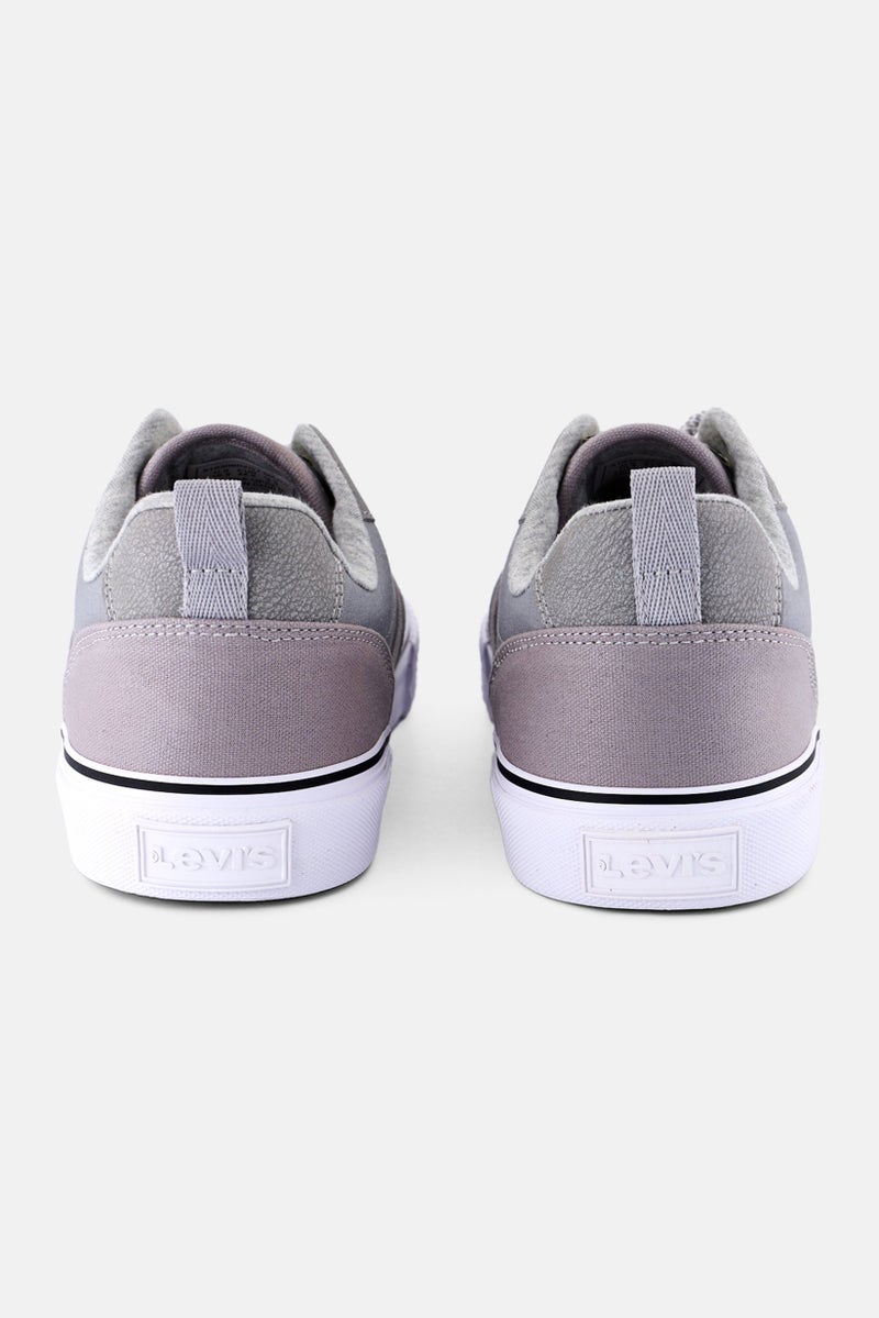 Levi's أحذية كاجوال للرجال متوسطة الحجم بلون رمادي مع أربطة لانس لو - Image 3