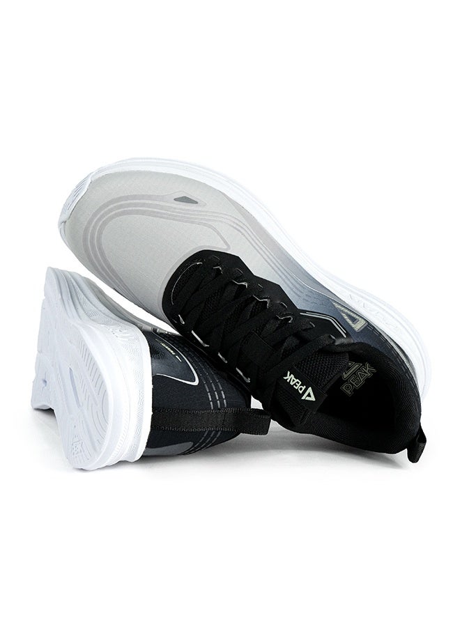 PEAK Men's Tai-Chi P-Motive Running Shoes - Light Grey/Black - Image 4