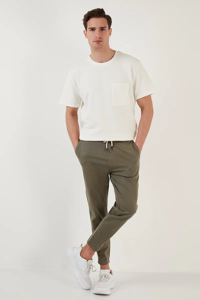 Buratti Crew Neck Single Pocket Cotton Oversize T Shirt Men's T Shirt 5902305