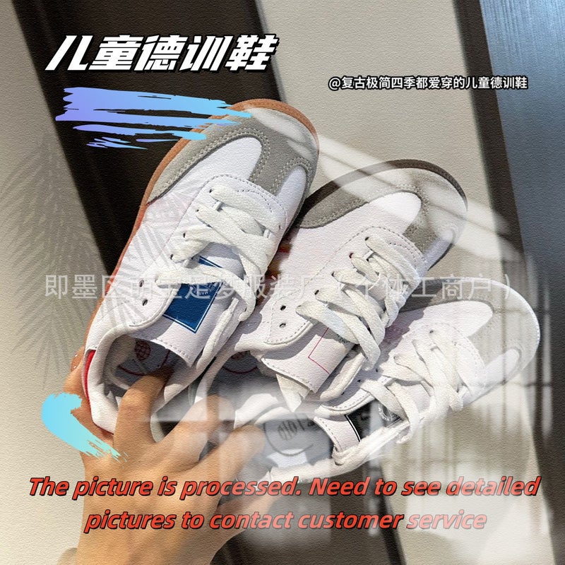 Yy171 Children'S Moral Training Shoes Sam Casual Board Shoes Ins Parent Shoes Children'S Elastic Band Big Children'S Lace