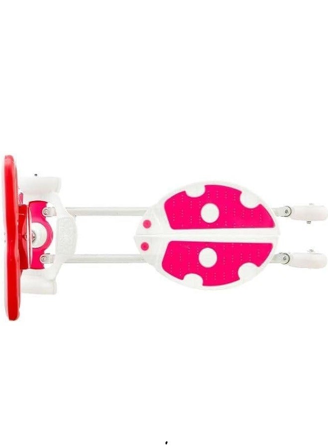 Double Board Scooter For Kids With Four Wheels - Pink, Multi Color  - Image 3