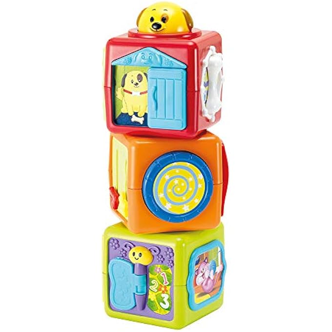 STACK 'N PLAY ACTIVITY BLOCKS – ANIMAL STACKING TOYS FOR BABIES | EDUCATIONAL SENSORY & MOTOR SKILL DEVELOPMENT | TACTILE LEARNING BABY TOY | STACKABLE ANIMAL ACTIVITY SET FOR INFANT AGES 3M+ - Image 3