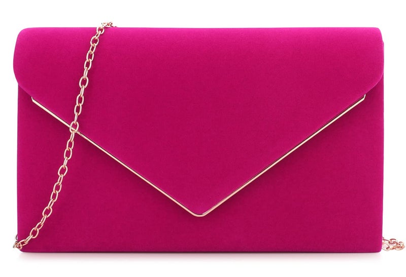 BBjinronjy Clutch Purse for Women Evening Bags Handbags for Wedding Party Cocktail Prom Faux Suede Crossbody Shoulder Bag - Image 1