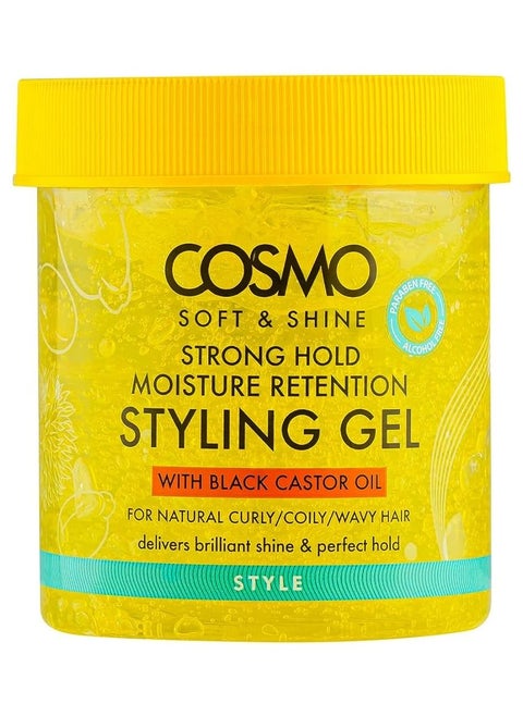 Soft And Shine Strong And Hold Moisture Retention Styling Gel With Black Castor Oil 450g