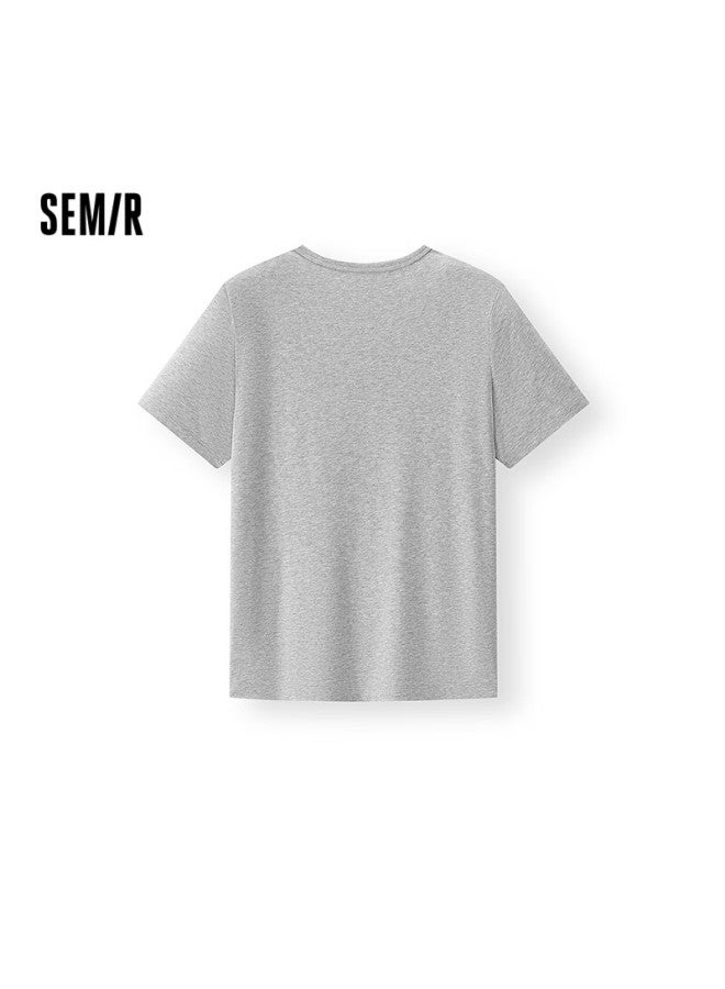 Semir Cool Feeling T | Short Sleeve T-shirt Women's Moisture Wicking Quick Dry Antibacterial Simple All-match Straight Shoulder Summer Outfit 109325100001 - Image 1