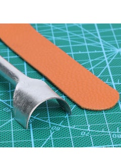 SYOSI Leather Craft Tools Half-Round Punch, 7 Pieces Steel Type C DIY Leather Tools with Handle for Crafting Strap Belt, Wallet and Bag, Handwork Tool Set (10-40mm)  - Image 5