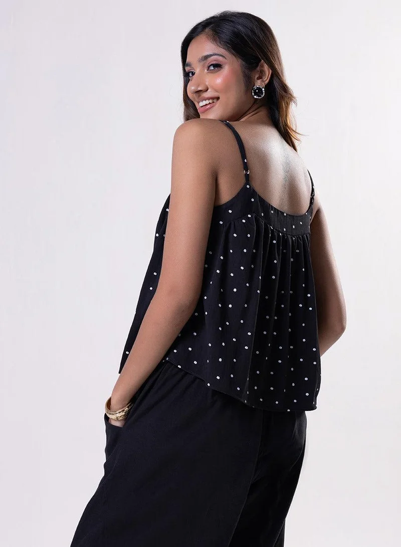 Zigzag  Strappy Cotton Top for Women | Best Price UAE