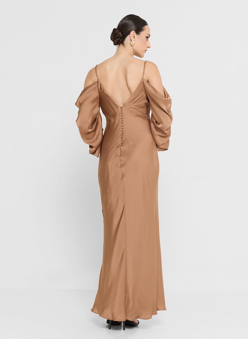 TFNC Cowl Neck Maxi Dress - Image 3