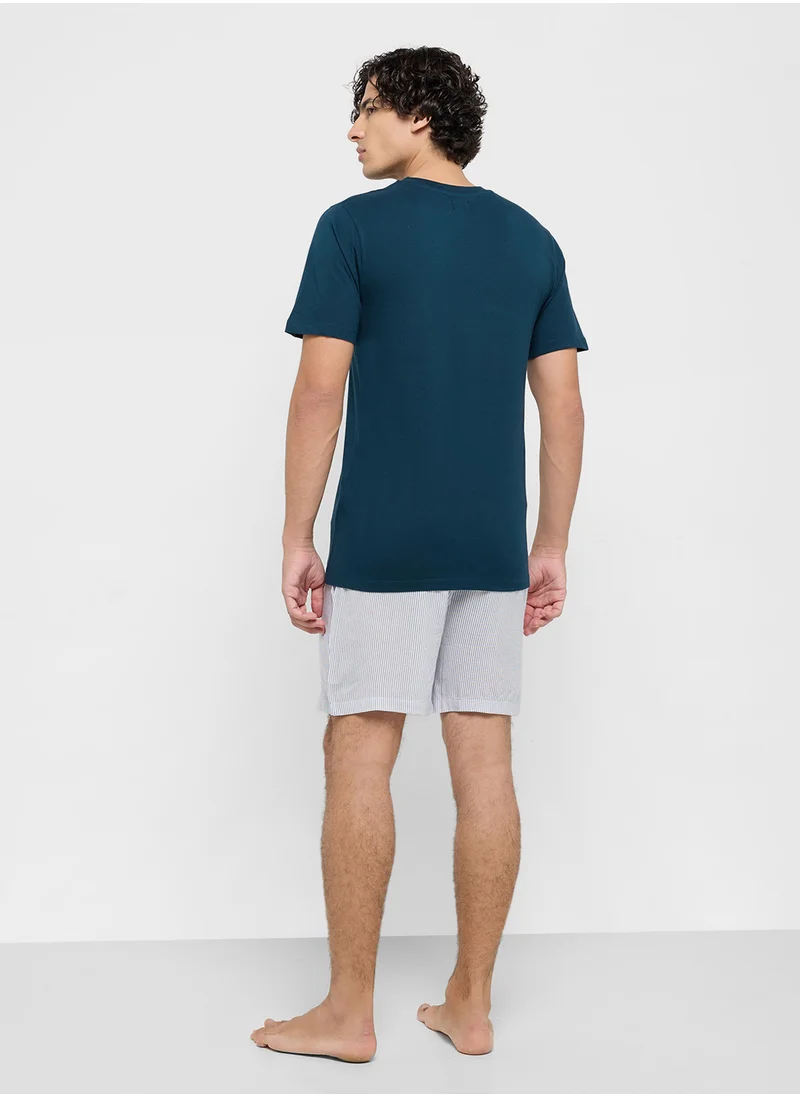 Seventy Five Nightwear T-Shirt & Shorts Sets