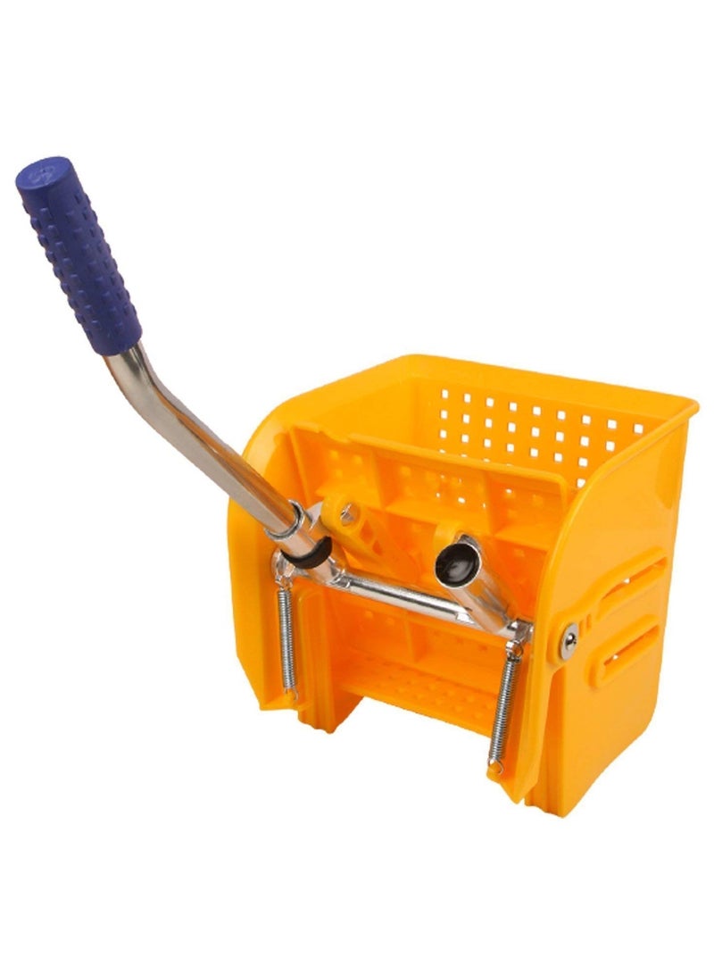 DubaiGallery Mop Bucket with Wheel and Wringer - 20 Liters, Yellow - Image 4