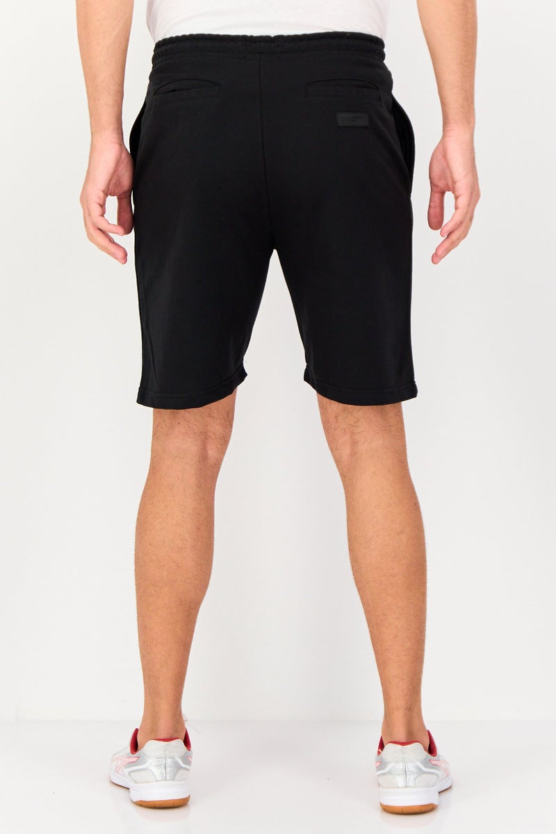 Blank Essentials Men Brand Logo Basic Shorts, Black - Image 2
