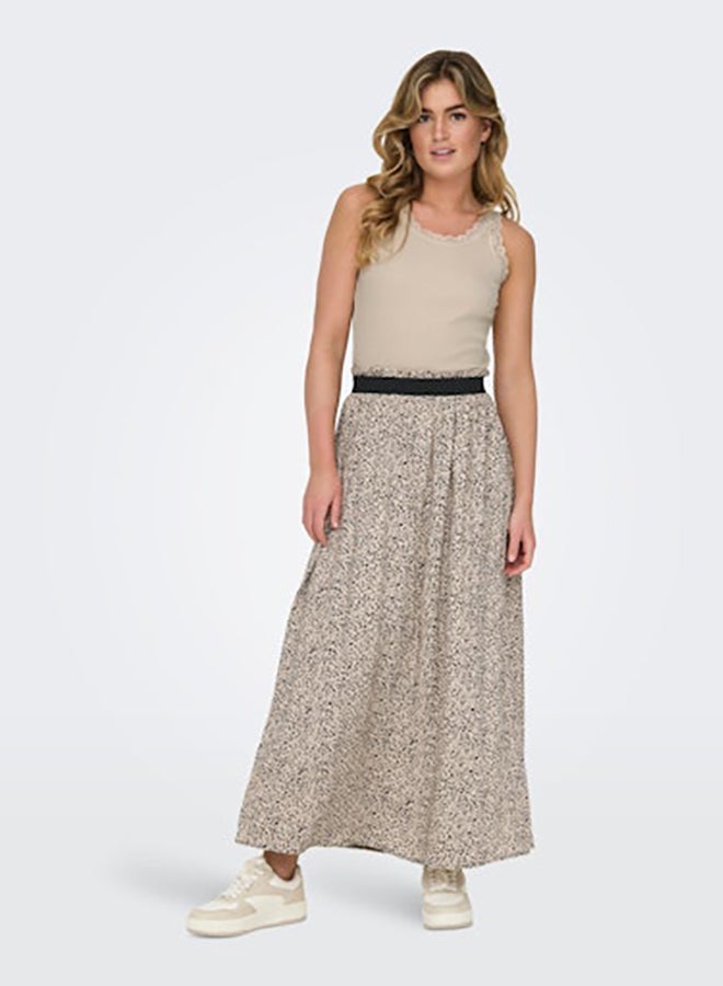 ONLY ONLY Womens Venedig AOP Life Long Skirt Woven  - Image 1