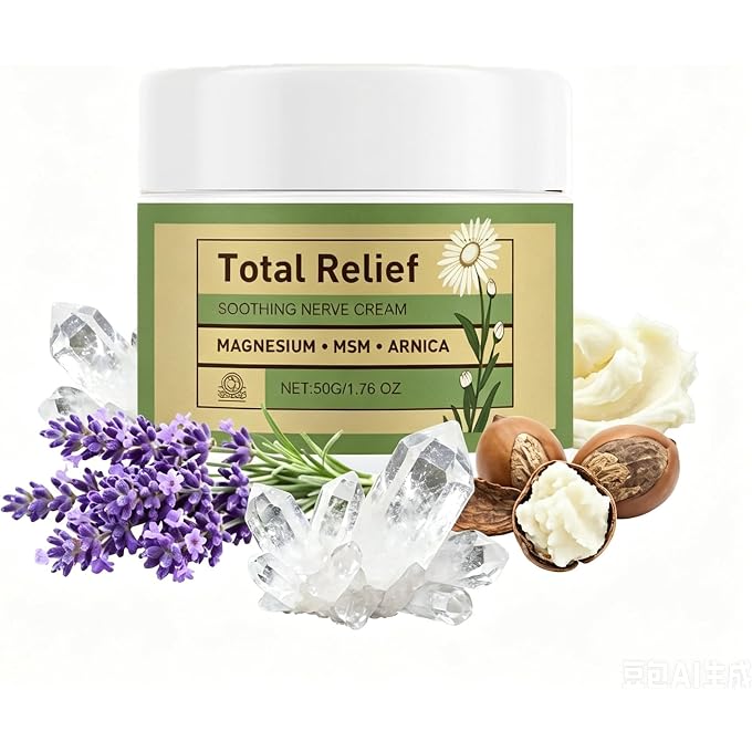 YOOJ 4 Fl Oz Gentle Magnesium Cream, MSM & Arnica Fast-Absorbing Soothing Balm for Nerve & Body Relief - Image 1