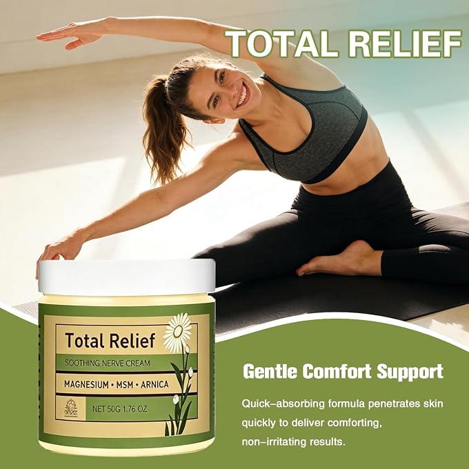 YOOJ 4 Fl Oz Gentle Magnesium Cream, MSM & Arnica Fast-Absorbing Soothing Balm for Nerve & Body Relief - Image 3
