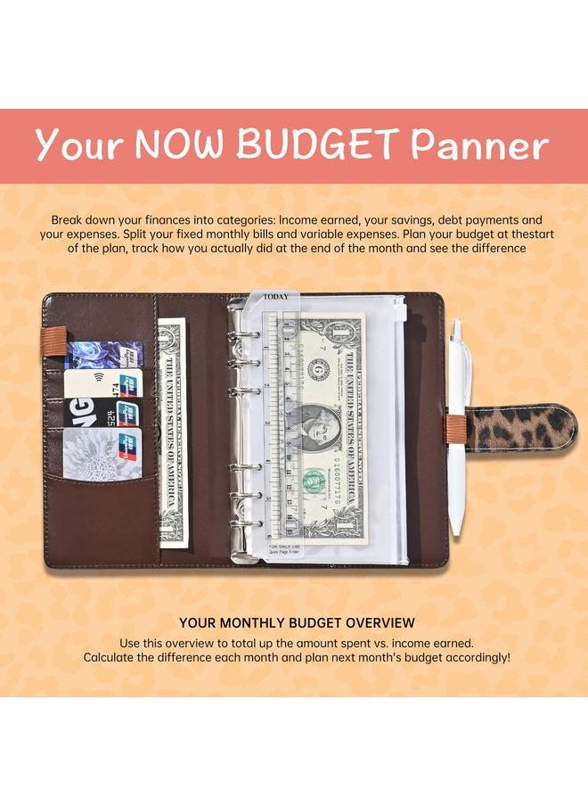 Bluejw - In Stock Amazon Cross-border Creative Leopard Handbook A6 Plan Binder 6-hole Cash Budget Notebook - Image 1