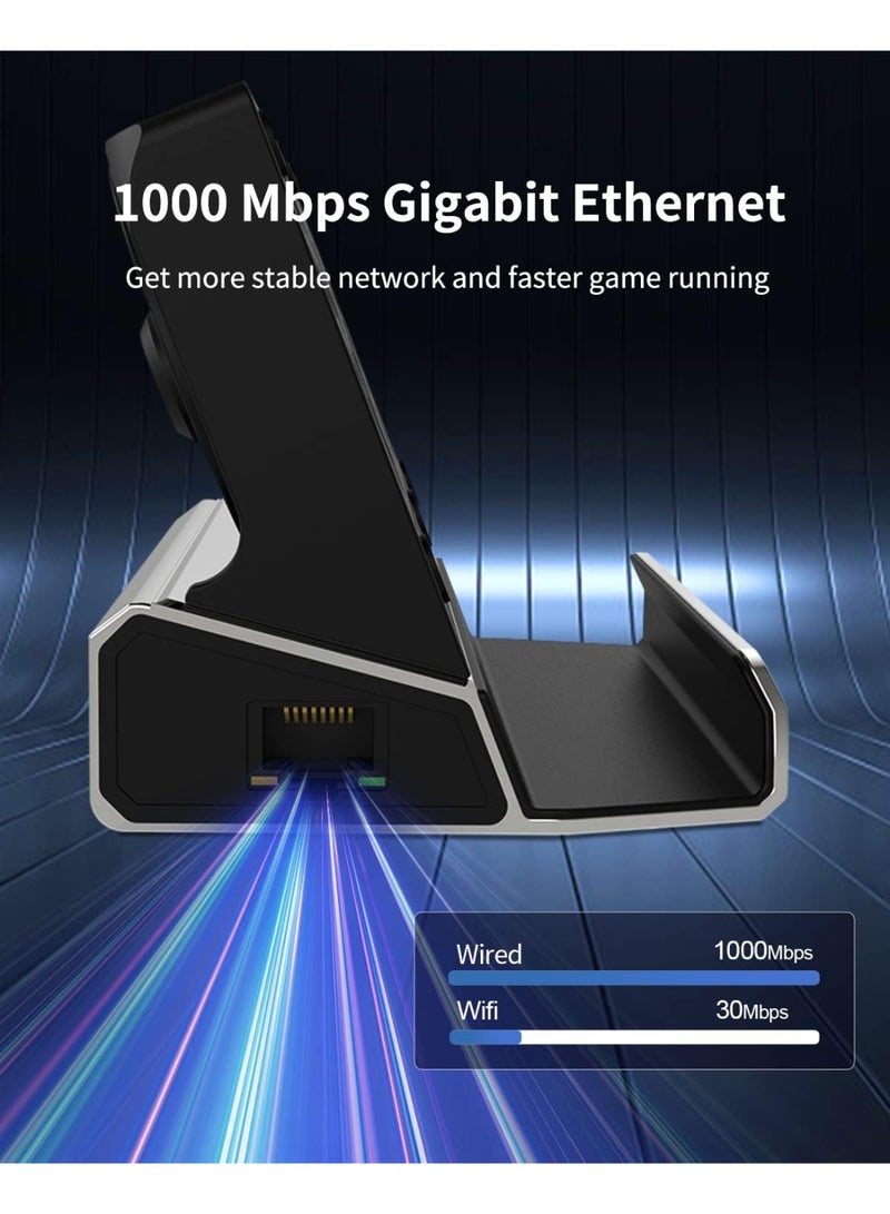 10-in-1 Docking Station for Steam Deck OLED, Dual Cooling Fan Dock with 4K@60Hz HDMI, 100W PD Charging, Gigabit Ethernet, 5 USB Ports, USB-C Hub Compatible with ROG Ally & Legion Go - Image 3