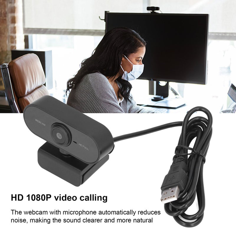 Web Camera HD 1080P Noise Reduction Auto Focusing Easy Installation Wide Compatibility Computer Webcam - Image 1
