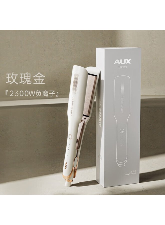 Aux Hair Curler For Salon Use, Electric Hair Straightener, Hair Straightening And Curling Tool, Hair Straightening Board With Negative Ions, Gift For Girlfriend - Image 2