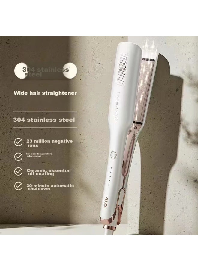 Aux Hair Curler For Salon Use, Electric Hair Straightener, Hair Straightening And Curling Tool, Hair Straightening Board With Negative Ions, Gift For Girlfriend - Image 3