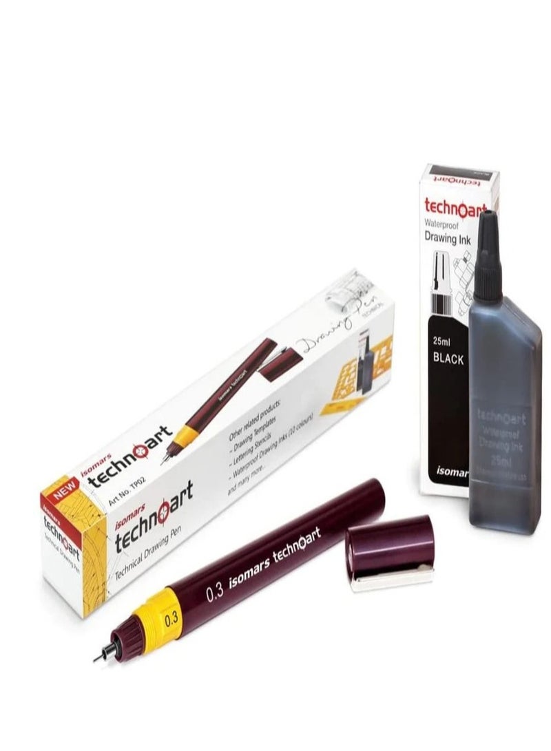 Isomars Technoart Technical Drawing Pen 0.3mm - Image 1