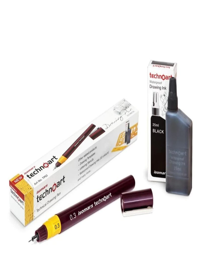 Isomars Technoart Technical Drawing Pen 0.3mm - Image 2