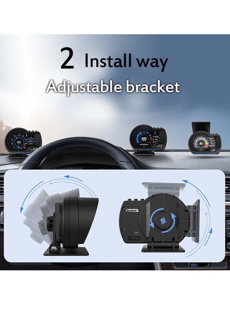 Generic Car High Definition Headsup Display Speedometer  - Image 5