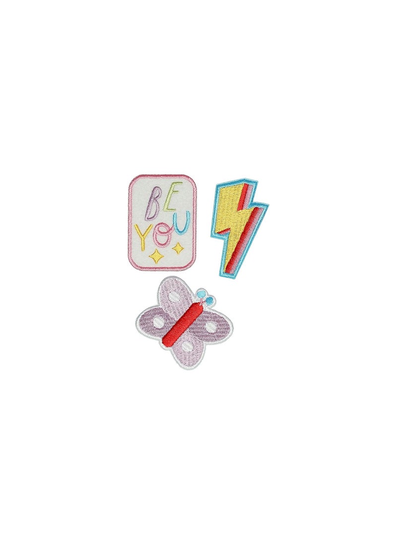 pearhead Pearhead Be You Iron On Patches Back to School Sports Accessories Patch Set for Backpack Lunchbag or Jacket Fun DIY Iron On Patch Set for Kids Patches for Back to School  - Image 1