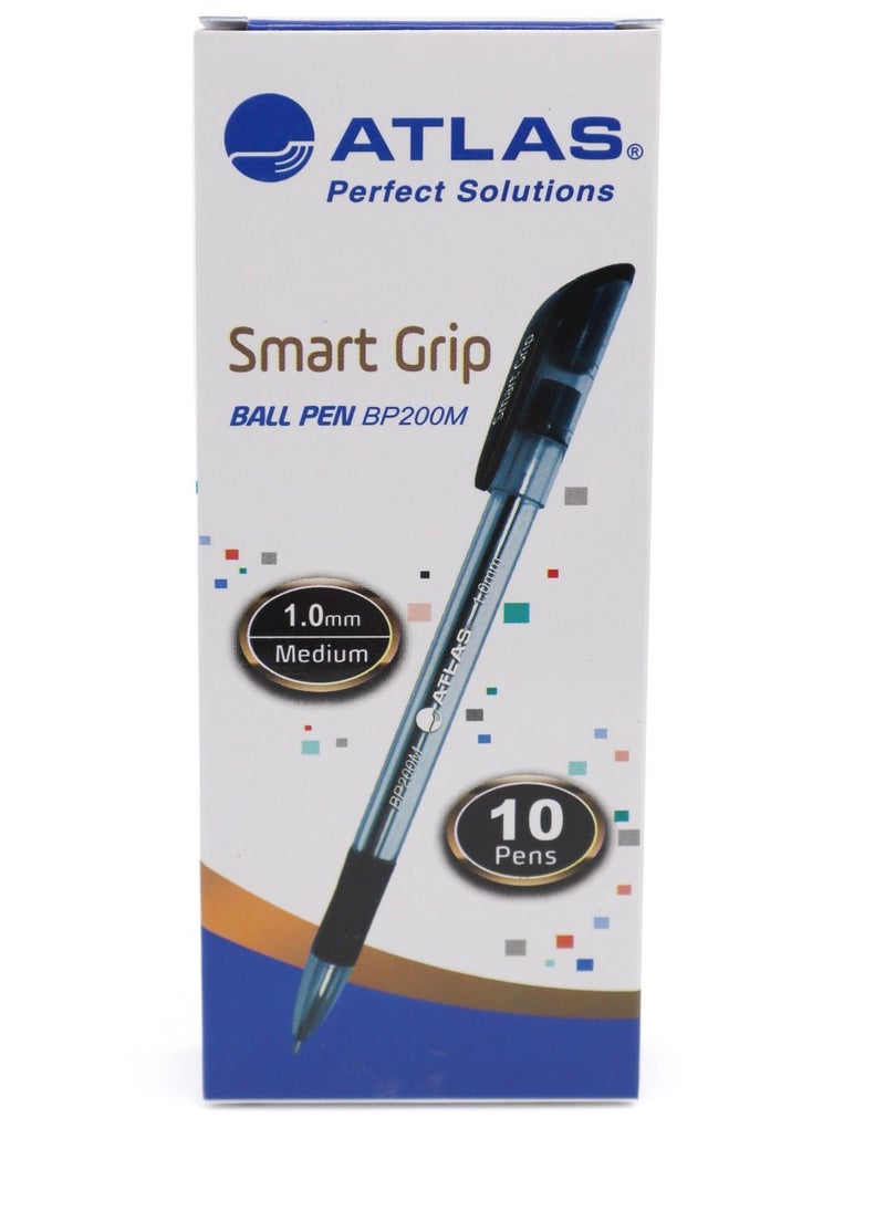 10-Piece Smart Grip Ball Pen Medium Tip Black Ink - pzsku/ZE88BE36A61C0DF8CD2D5Z/45/_/1643829282/27d89872-08b1-4e29-9b5a-6a13eabae686