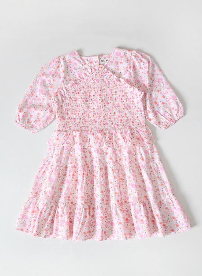 BELLA MODA Floral Smocked Bodice Dress - Image 2