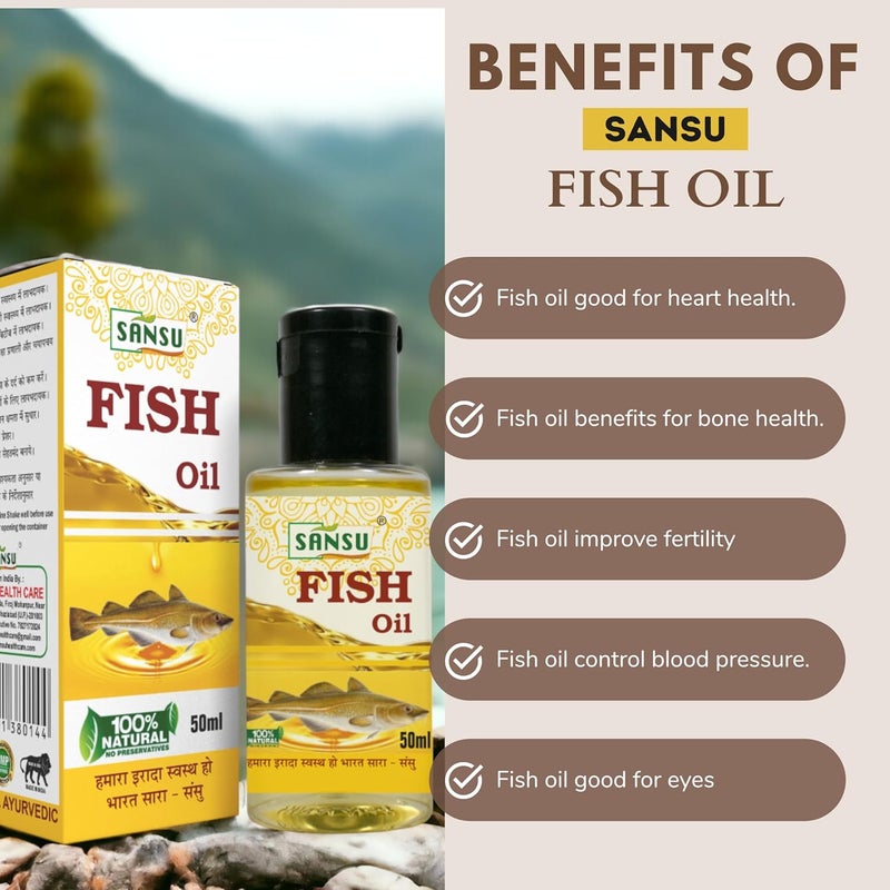 Sansu Fish Ka Tail 50ml Pack of 5 Herbal Oil - Image 2
